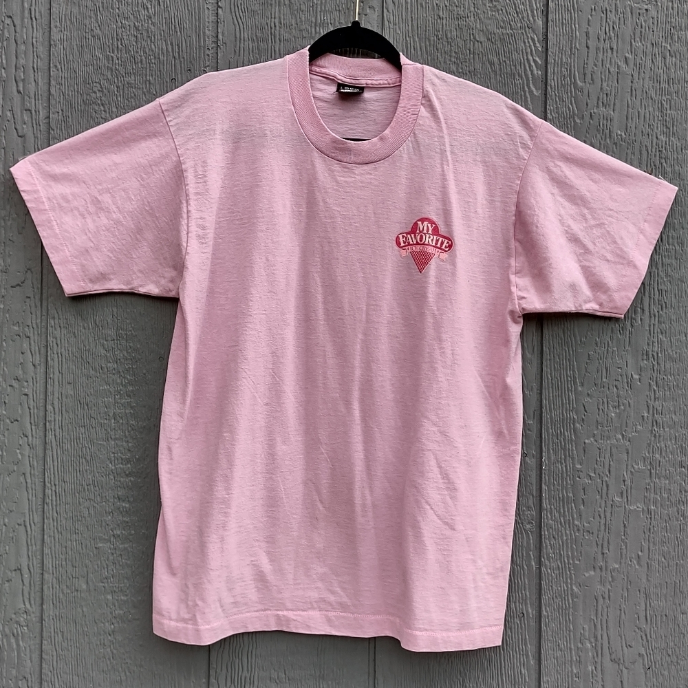 Vintage Screen‎ Stars Single Stitch Pink T-shirt Large